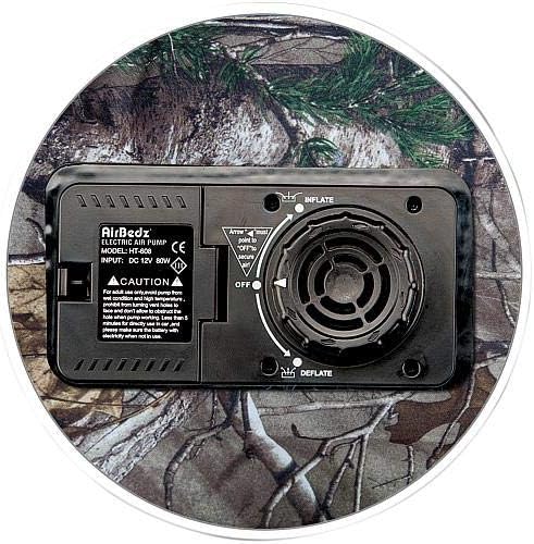 Pittman Outdoors AirBedz Rear Seat Air Mattress for SUV & Crossovers, Built-in Air Pump, Storage Bag, Patch Kit,Camo, 66" L x 52" W x 10" H, One Size, Camouflage