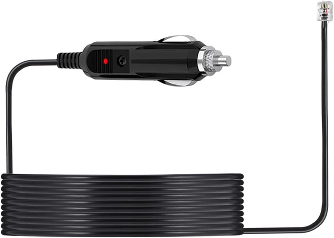 Power Cord for Escort Passport 9500ix 9500i, Uniden R7 R3 R1, Beltronics Valentine Radar Detector Car Charger RJ11 Power Adapter