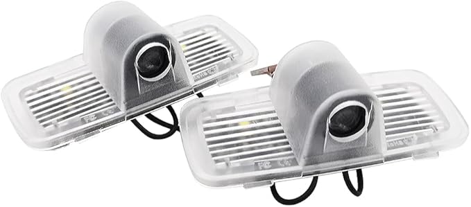 2 Pcs Passport Car LED Projector Door Shadow Light Welcome Light Laser Emblem Logo Lamps Kit Puddle Lights LED Courtesy Step Lights Ground Lamp HD Kit Replacement for Passport 2019-2021