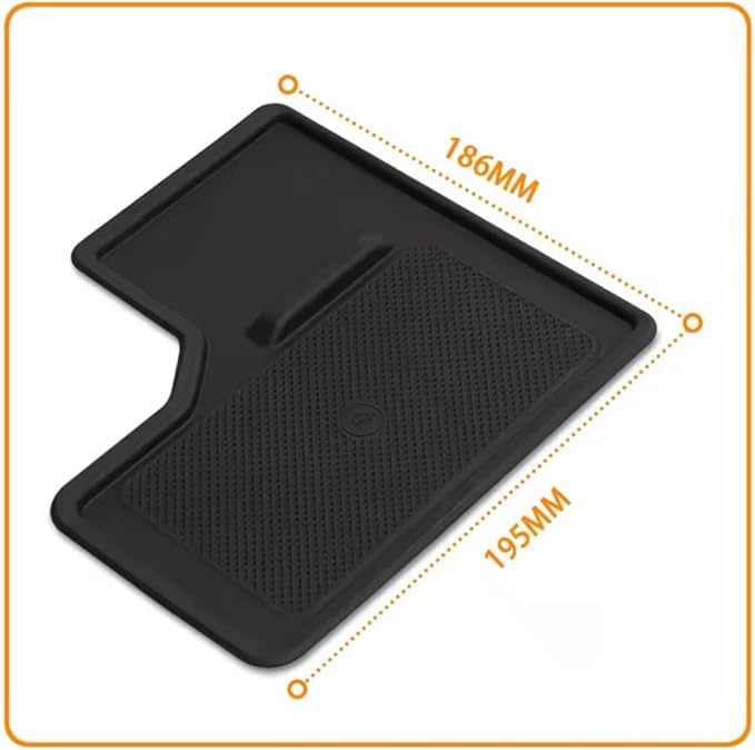 Compatible with Toyota Land Cruiser Prado 250 J250 LC250 2024-2026 Silicone Central Control Wireless Charging Pad Anti-slip Waterproof Non-Slip Protective Dustproof Mat (Not Fit Land Cruiser 1958 )