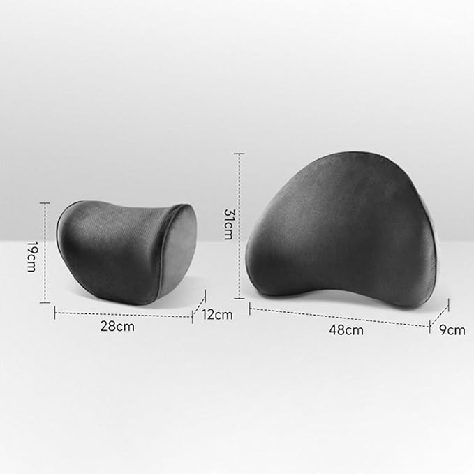 Car Seat Neck Break Cushion for Corvette C8 C7 C6 C5 Coupé/Cabriolet Z06 LT6 LT2 Stingray LS9 LS7 ZR1 LS3 LS2 LS1 5-Seats Car Seat Lumbar Pillow Headreast Car Headrest Pillow Head Support Rest Pillow