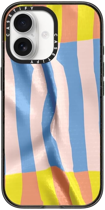 CASETiFY Impact iPhone 17 Case [Slim/Compatible with Magsafe / 8.2 ft. 4X Military Grade Drop Protection] - Afternoon at Bondi - Clear Black