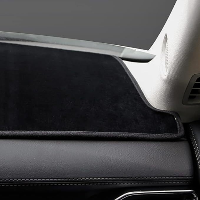 BEERTE Updated Custom Black Dash Cover Fit for Mazda CX-5 2026 2025-2017 Nonslip Dashboard Mat Flannel Sunshade Dashboard Protector (Without HUD)