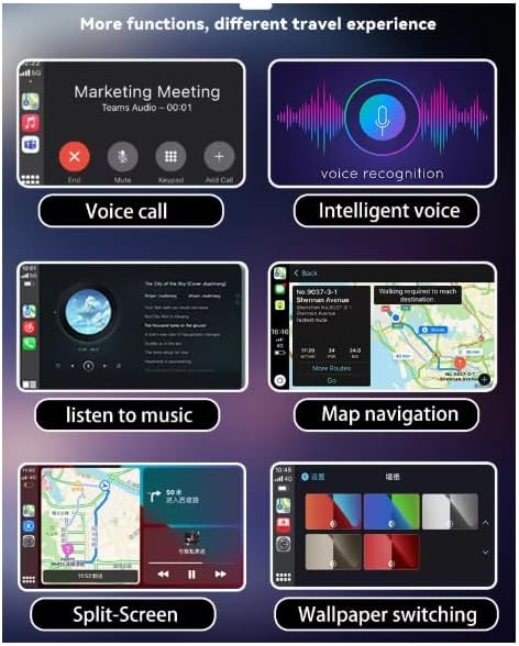 Mini Wireless CarPlay and AndroidAuto Adapter for iPhone and Android Phones. Easy Setup to Convert Your Wired Apple CarPlay or Android Auto-Equipped car to Wireless Bluetooth.