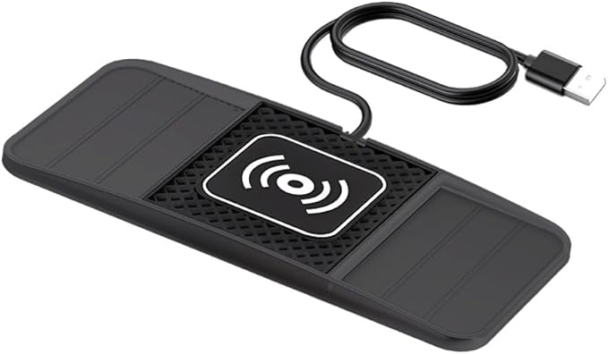 Wireless Charging Pad for Car for Chevrolet Equinox 2005-2026, DIY Trim-to-Fit Slim Non Slip Fast Charger Car Wireless Charging Pad 30CM Cable,B 30cm USB Plug Cable