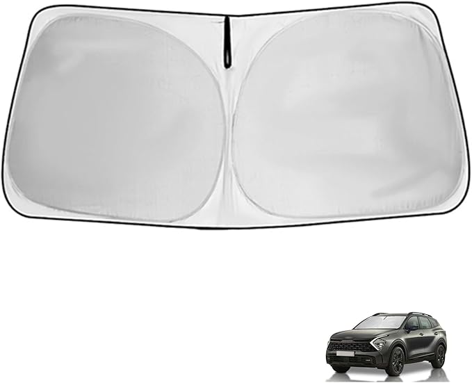 Windshield Sunshade for Kia Sportage 2023 2024 2025 2026 Custom Fit Front Window Sun Shade Cover for Sportage Foldable Sun Visor Keep Cool Block UV Heat Car Accessories