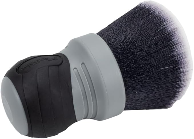 Maxshine Universal Gray Ultra Soft Large Bristle Brush with Storage Rack – Curved Grip & Ultra Soft Bristles – Ideal for Dashboard, Displays, Air Vents – Premium Interior Detailing Brush