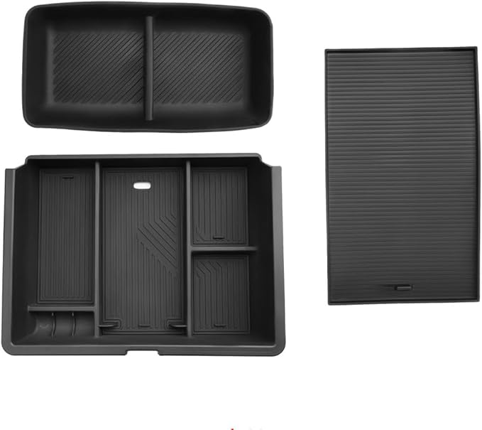 LFOTPP 3PCS Center Console Organizer for 2014-2018 Chevy Silverado/GMC Sierra 1500& 2015-2019 Silverado & Sierra 2500HD/3500HD Accessories- Full Console w/Bucket Seats Only
