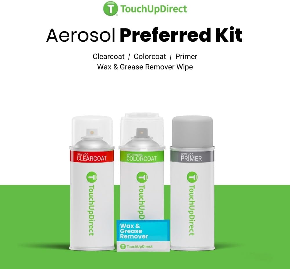 TouchUpDirect 3T3 Ruby Flare Pearl Compatible with Toyota Exact Match Touch Up Paint Aerosol - Preferred Kit
