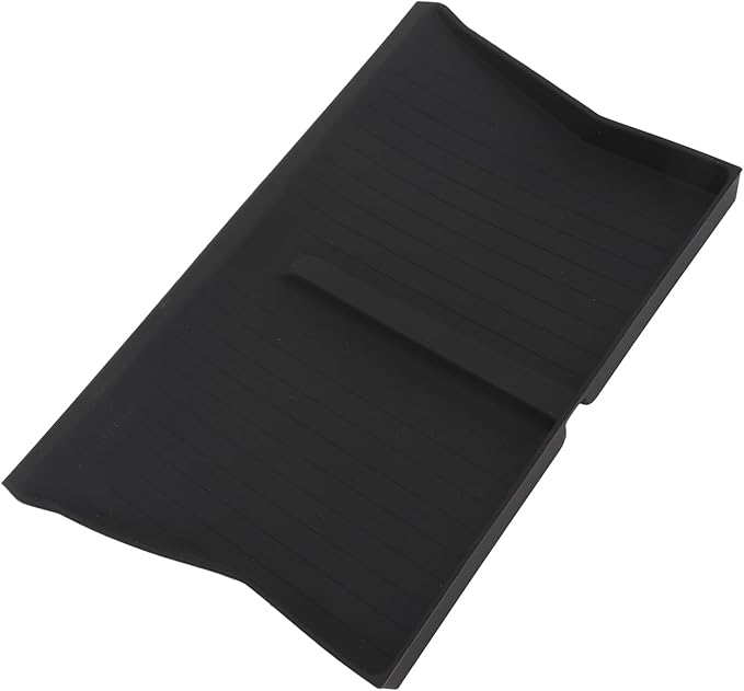 Center Console Wireless Charging Mat, Easy to Clean Anti Slip Phone Charging Silicone Pad, Interior Accessories for Car Phone Stand, Dash Mat with Holder (Black W240004607)