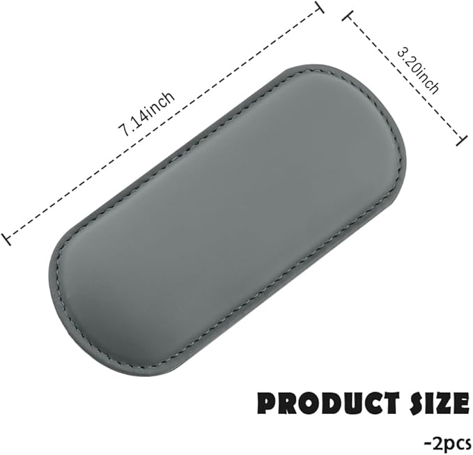 2PCS Car Door Armrest Pads,Soft Leather+Memory Foam Car Knee Pads for Arm Support&Protect Elbow and Knee,Universal Car Elbow Pads Car Accessories Interior (Gray)