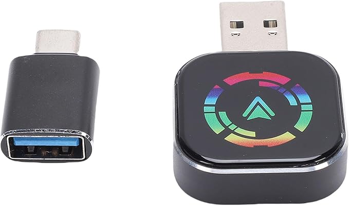 Yoidesu Wireless Car Play Adapter with Automatic Connection, Wired to Wireless Car Play Adapter for Android Auto Conversion with Type C to USB