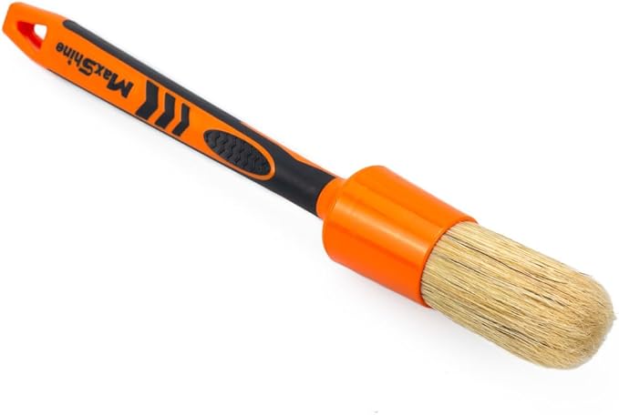 Maxshine Large #14 Universal Detailing Brush – Classic Boar’s Hair Bristles, Soft & Durable – Professional Brush for Interior, Exterior, Leather Seats, Engine Bay & Wheels
