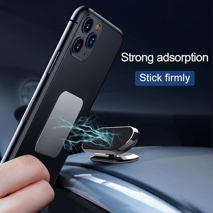 [3 Pack] Car Magnetic Phone Mount, Upgrade 8X Magnets Strong Magnet Cell Phone Holder,Dashboard 360° Rotation & Degrees View, for All Smartphone and Cellphone