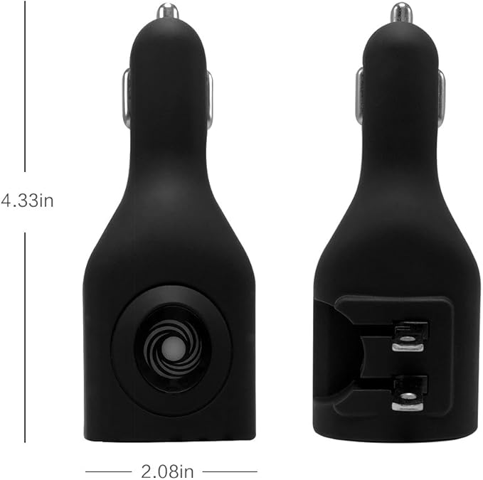 NDLBS 2Pack USB Car Charger, 2-in-1 Portable With Foldable Plug Wall Charger for iPhone X XR XS 7 8 Plus Note 8 9 Galaxy S8 S9 Plus LG Pixel