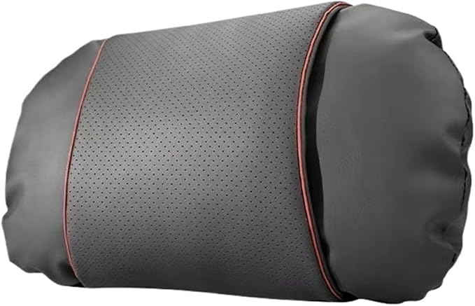1/2PCS PU Leather Car Neck Pillow & Lumbar Support Cushion, Breathable Universal Seat Headrest Waist Pad, Soft Support Cushion for Daily Driving and Travel(B Style headrest)