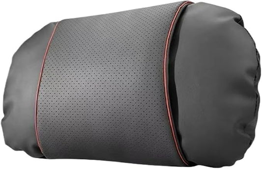 1/2PCS PU Leather Car Neck Pillow & Lumbar Support Cushion, Breathable Universal Seat Headrest Waist Pad, Soft Support Cushion for Daily Driving and Travel(B Style headrest)