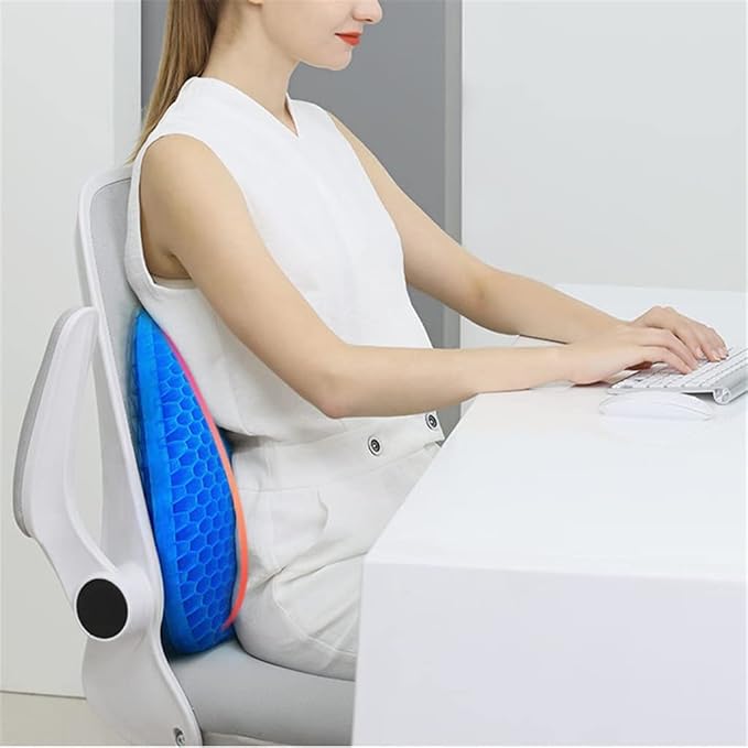 Car Seat Office Chair Massage Back Lumbar Support Mesh Ventilate Cushion Pad Wear-Resistant Soft Comfortable