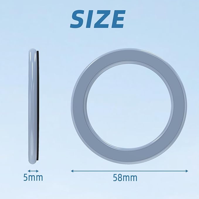3 Pack Wall Mount Magnetic Phone Holder for iPhone 17/17 Pro/17 Pro Max/Air/16 15 14 13 12 Pro Max Plus mini, Hands-Free Magnet Shower Mirror Cell Phone Holder/Car Sticker Phone Stand, Blue