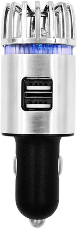 2 In 1 Car Air Purifier, 12v Plug Car Air Freshener And Ionic Air Purifier,For Car With Dual Usb Charger, Remove Dust, Pollen, Smoke And Bad Odors - Available For Your Auto Or Rv