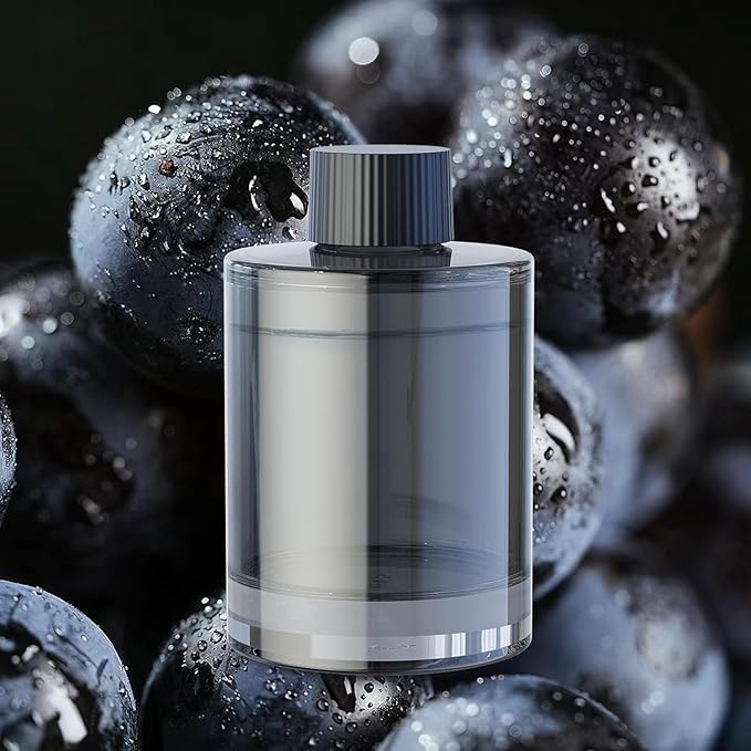 Ceeniu Car Air Freshener, CF3 Luxury Perfume Refill, 135ml Large Capacity for 6 months, BlackCurrant, Natural French Fragrance with Plant Extracts, Car Diffuser Freshener, Premium Car Scent