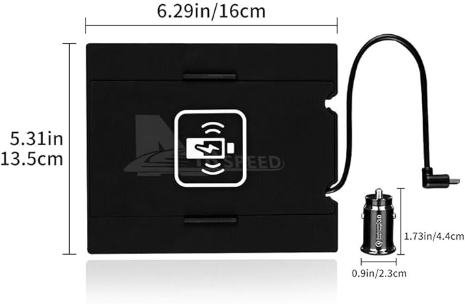 2022-2026 Honda Civic Wireless Charger, 15W Qi Charging Station Pad for Civic Accessory