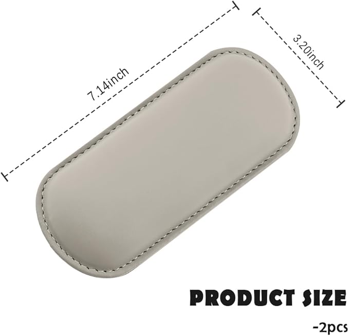 2PCS Car Door Armrest Pads,Soft Leather+Memory Foam Car Knee Pads for Arm Support&Protect Elbow and Knee,Universal Car Elbow Pads Car Accessories Interior (Beige)