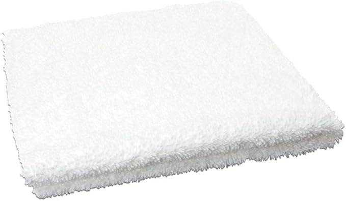 Autofiber Zeroedge Detailing Towel (Pack of 5) Edgeless Microfiber Polishing, Buffing, Window, Glass, Waterless, Rinseless, Car Wash Towels (White)