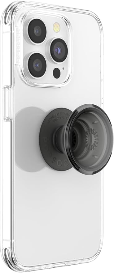 PopSockets Adhesive Phone Grip, Holder, Phone Stand, Black - Translucent Black Smoke