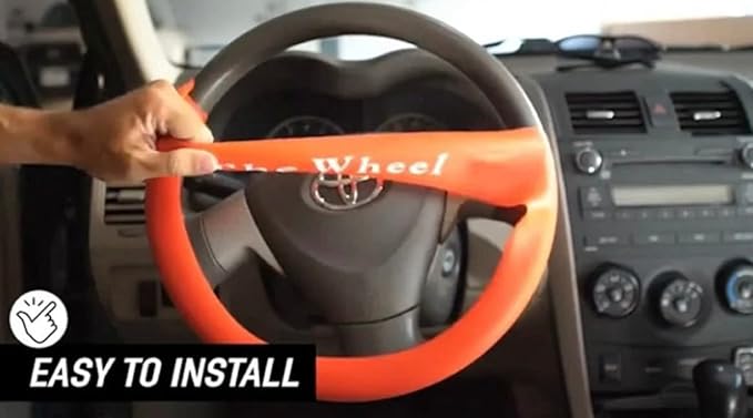 Jesus Take The Wheel Silicone Steering Wheel Cover. Fits 13-15 inch. Black Color, Anti-Slip Grip, Easy Installation & Removal, Durable, Heat Resistant, Waterproof, Stretchable