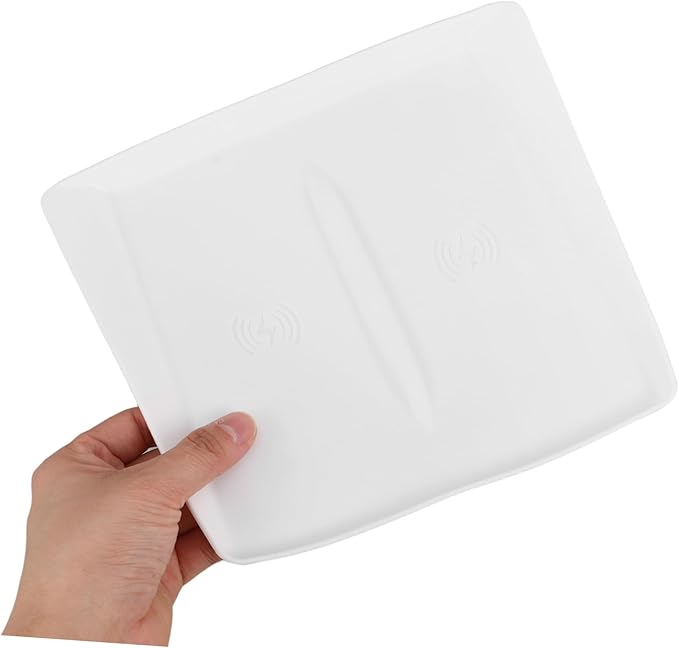 Charging Pad for Silicone Non- Charger Mat for Center Console - Phone Holder Car Interior Accessory White