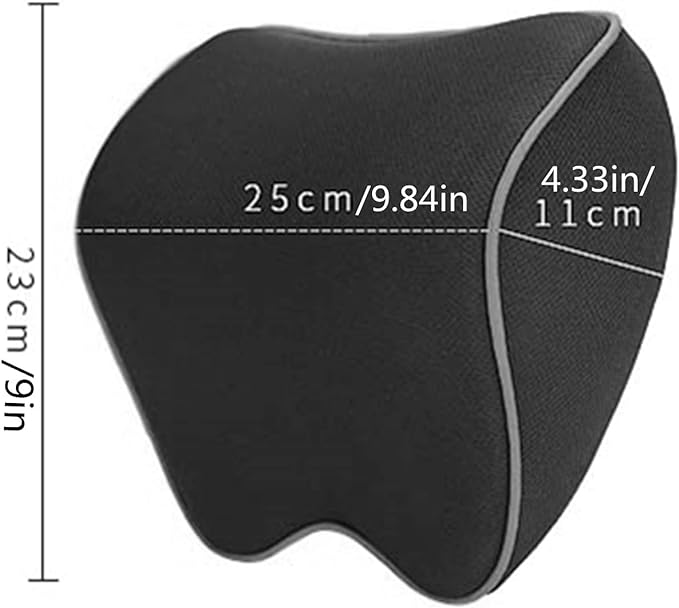 Car Seat Neck Pillow, Headrest Cushion Relieve Neck Pain for & Muscle Tension,100% Memory Foam Neck Support Head Pillow for Ergonomic Design