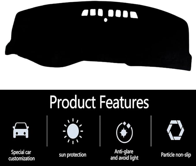 Dashboard Cover for 2005-2008 Buick Lacrosse,Polyester Dash Covers mat,Car Dash Board Protecter Cover,Interior Dash Covers Pads,Red
