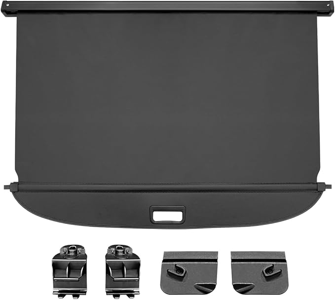 Powerty Retractable Cargo Cover for 2024 Buick Envista, Canvas Texture Trunk Cover Privacy Screen Rear Security Shade for Envista Accessories