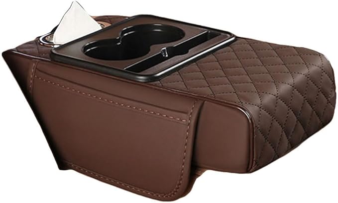 Center Console Cover for Jeep Cherokee 1984-2001 XJ,Car Center Console Cover,Armrest Storage Box Mat,Car Center Console Cushion Pad,Car Armrest Box Pad,Brown