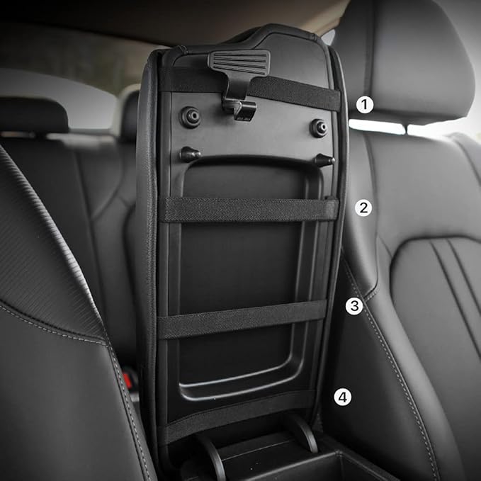 KMMOTORS Sonata(2020-2025) DN8, Center Console Cover, Armrest Cushion, Console Protector, Sonata Accessories (DN8, Black)