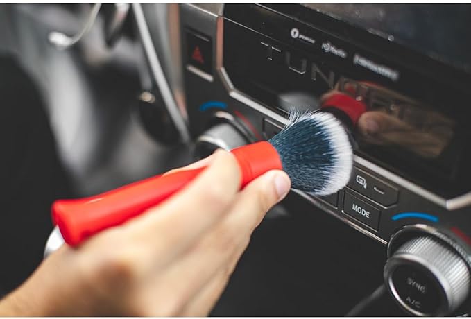 Detail Factory Ultra-Soft Detailing Brush Set, Comfortable Grip and Scratch-Free Cleaning for Exterior, Interior Panels, Emblems, Badges, Gauge Cluster, Infotainment Screen
