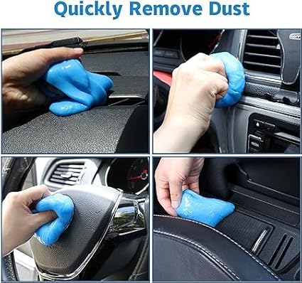 Universal Car Cleaning Gel, Reusable Detailing Car Crevice Cleaner, Auto Car Air Vent Interior Detail Remover Gel | Putty Cleaning Keyboard, PC, Camera Cleaner