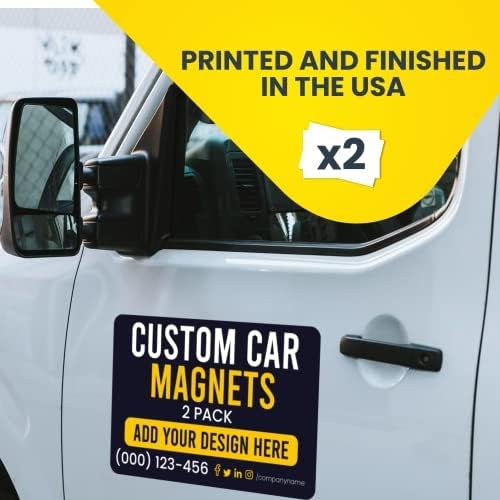 Magnet Me Up Customizable and Personalized Automotive Magnet Decals (12”x24” Rectangle)