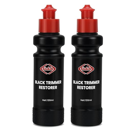 Restorer for Cars Revive Faded Plastic, Rubber Vinyl Ultimate Solution for Car Trim Restoration Protection Plastic Restorer- Ultimate Car Detailing Solution - Resists Water, UV Rays, Dirt (2.Pack)