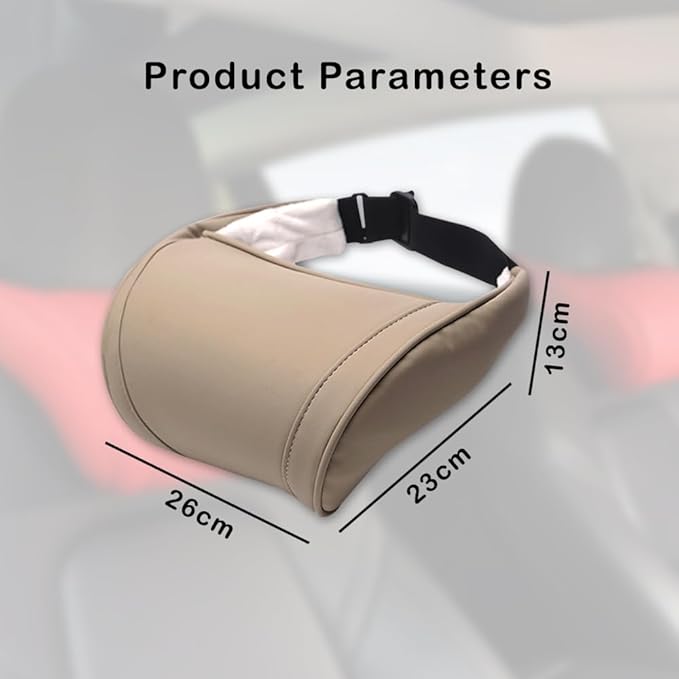 Car Headrest Neck Pillow Support Memory Foam Ergonomic Design Accessory for Driving Seat Fatigue Relief Compatible with Model S X 3 Y & Cybertruck - 1 Piece