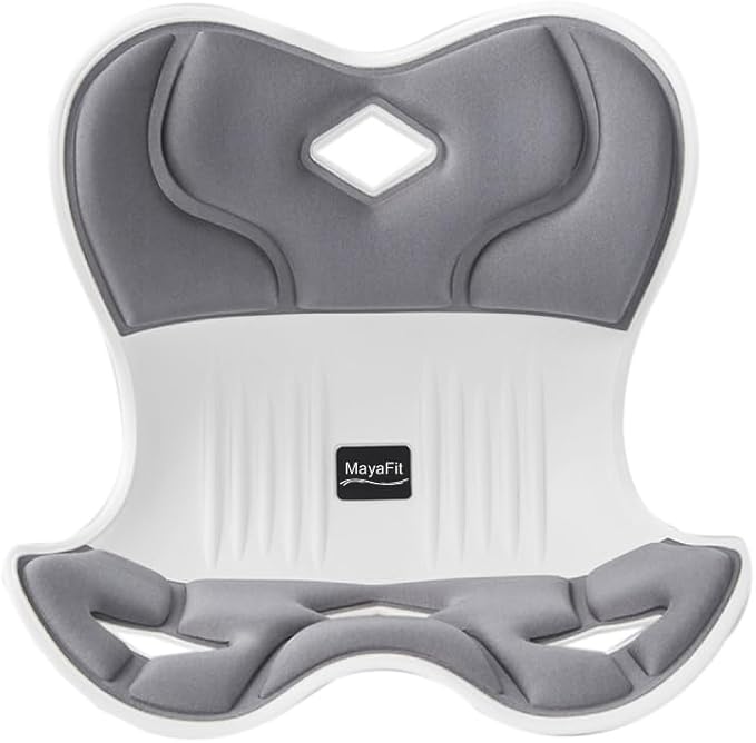 Ergonomic Lumbar Support Cushion,44.5mm x 410mm x 340mm, Standard Size, for Shoulder and Back Posture, 110-265 lbs Capacity