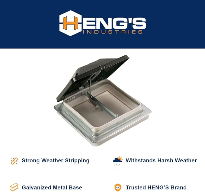Heng's 74111-C1G1 Standard Mount Universal Vent - Smoke