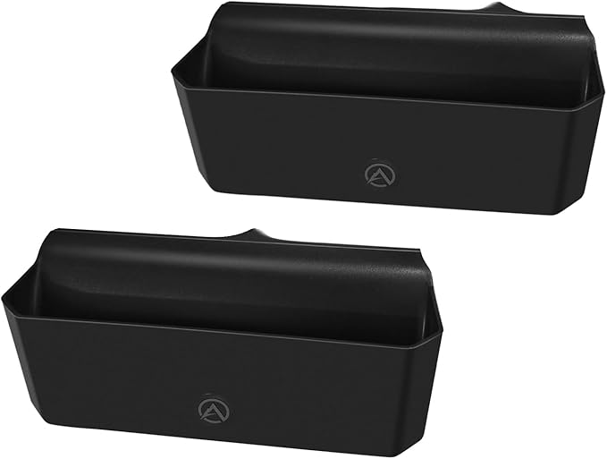 Muslogy Center Console Side Organizer Compatible with 2022-2025 2026 Chevy Silverado 1500 & GMC Sierra 1500 Accessories Middle Console Shifter Storage Box Left & Right Phone Pocket with Anti-Slip Mats