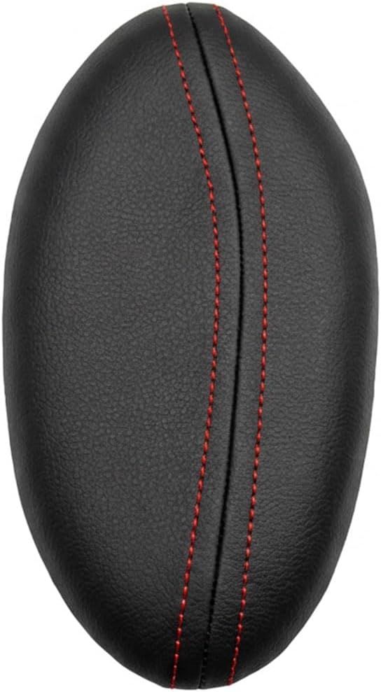 Car Knee Cushion, Car Center Console Leg Elbow Pad, Comfortable Soft Leather Thigh Support Rest Pad, Universal Auto Door Armrest Pad for Most Vehicles (Left Red)