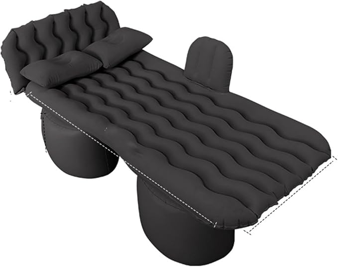 Car Air Mattress for Ford Maverick 2022 2023 2024, Inflatable Car Bed for Back Seat Sleeping, Soft Car Inflatable Bed Back Seat Mattress Airbed,C Black