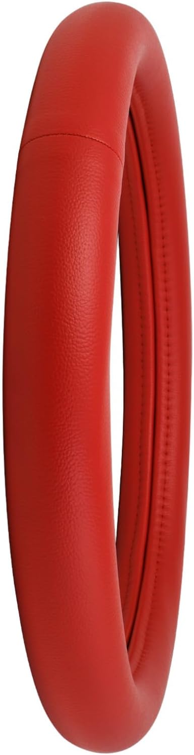 GG Grand General 54073 18 inches Deluxe Steering Wheel Cover Full Red with Red Stitching