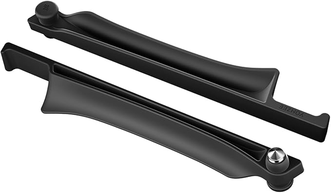 YONZEE Car Seat Gap Filler with Emergency Window Breaker, Premium Silicone Seat Gap Organizer, Prevents Items from Falling, Universal Fit for All Cars, 2 Pack