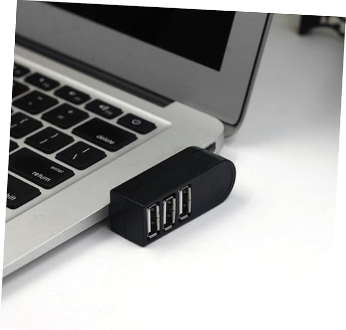 Homoyoyo Mini 3 USB Splitter Rotatable Hub USB 2.0 Data Hub Car USB Port Expander