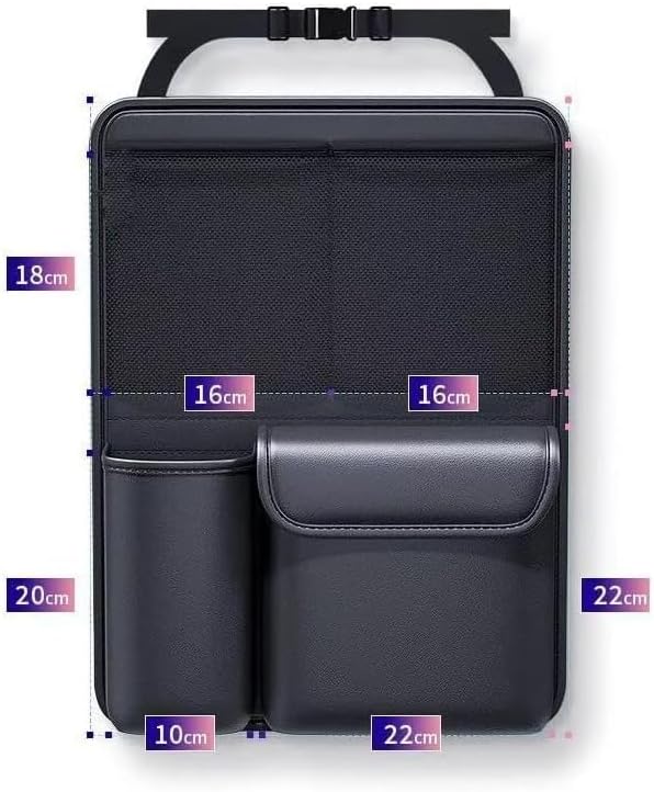 Car Trunk Organizer Backseat Storage Bag for Honda CRV Hybrid 2023-2026, Heavy Duty Hanging Cargo Net Pocket Space Saving Leather Interior Accessories,2pcs
